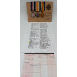 WW1 Military Medal Group Awarded to DM2.207016 Pte Harry Glover 44 th Motor Abulance Convoy Army