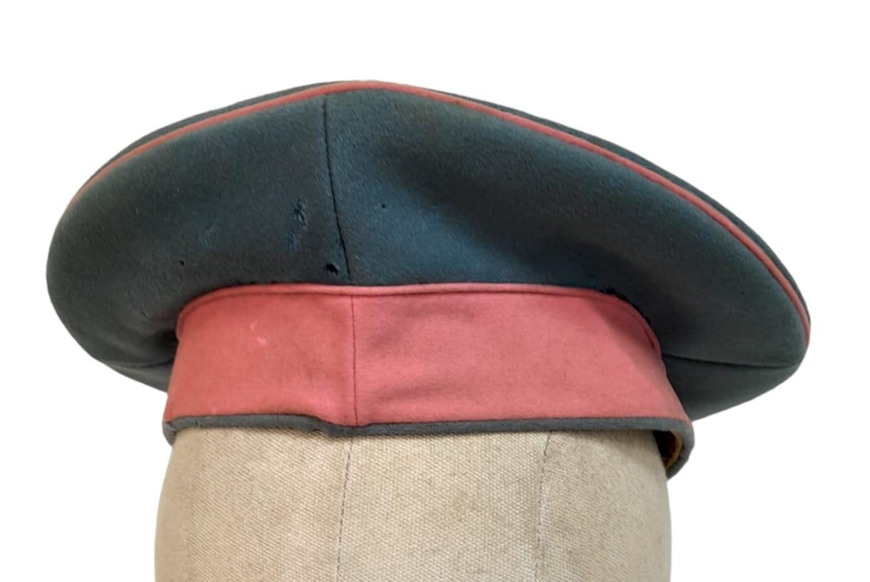 WW1 (Circa 1910) Imperial German Dragoon/Calvary Regiment Kratzchen Field Cap. Grey wool - Image 4 of 5