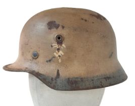 WW2 German Africa Corps M40 Helmet and liner.