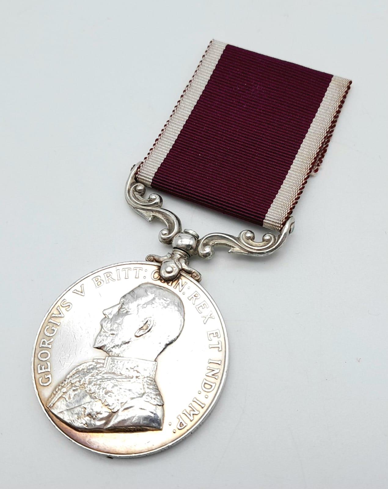 Army Long Service and Good Conduct Medal, George V 1st type, named to: 2311145 Cpl M P Deasy R C