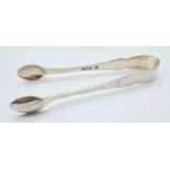 A Pair of Early Hallmark 1878 James Deakin & Co. Silver Tongs. Marked JDWD was the early Mark pre-