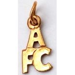 A 9K Yellow Gold Arsenal Football Club Charm. 0.33g