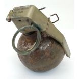 INERT Vietnam War Era US M67 Grenade. These were nicknamed the “Base Ball” Grenade as an all-