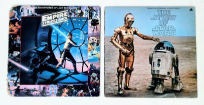 Two Original Star Wars Albums. The Story of Star Wars and The Empire Strikes Back.