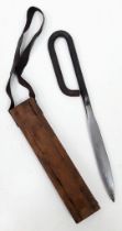 A WW1 British “French Nail” Improvised Trench Raiding Knife made from a barbed wire picket, in