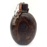 1943 Dated German Tropical Husk Covered Water Bottle.