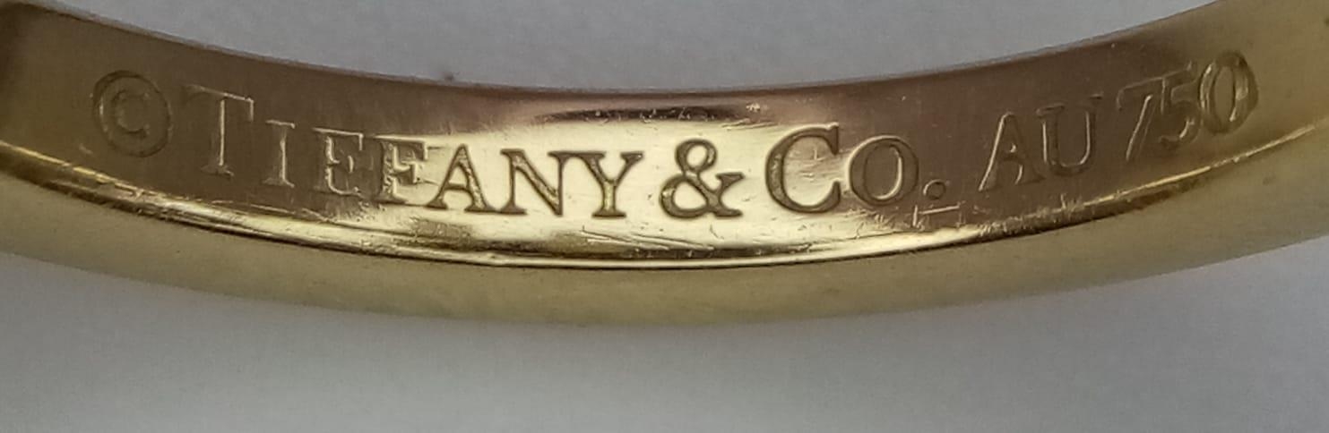 A TIFFANY & CO T SQUARE RING SET IN 18K YELLOW GOLD IN GOOD CONDITION, RRP £1900 SIZE N 5.8G - Image 5 of 5