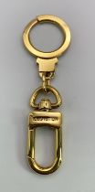 A Louis Vuitton Gold Plated Anneau Cles Key Ring. Can be used as a key ring, charm ring on bags,