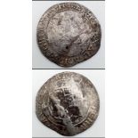 A Charles I Silver Sixpence Hammered Coin. Group F. Tower Mint. S2817.