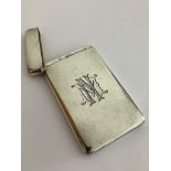 Antique SILVER CARD CASE , Monogrammed and having a clear hallmark for Matthew John Jessop, London 9