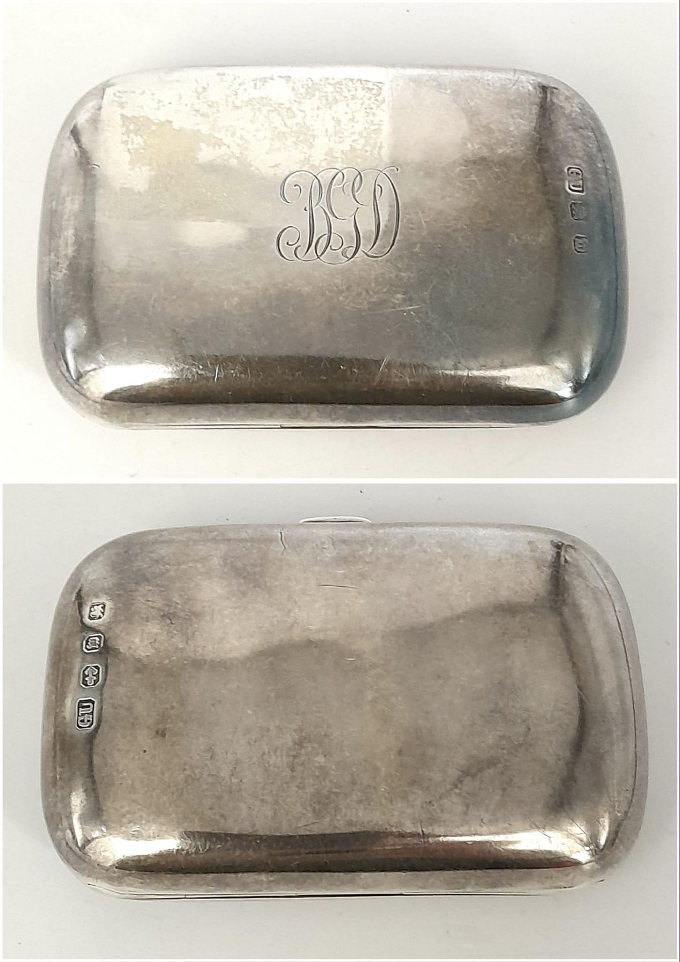 An Antique Sterling Silver Small Purse. Birmingham hallmarks. 73g total weight. 8cm x 5cm. - Bild 4 aus 5