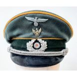 A 3rd Reich Heer (Army) Cavalry Officers Visor Cap.