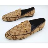 Made from Maxi GG logo jacquard canvas, Gucci's Gucci Joordan loafers are a go-to for laid-back