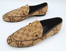 Made from Maxi GG logo jacquard canvas, Gucci's Gucci Joordan loafers are a go-to for laid-back