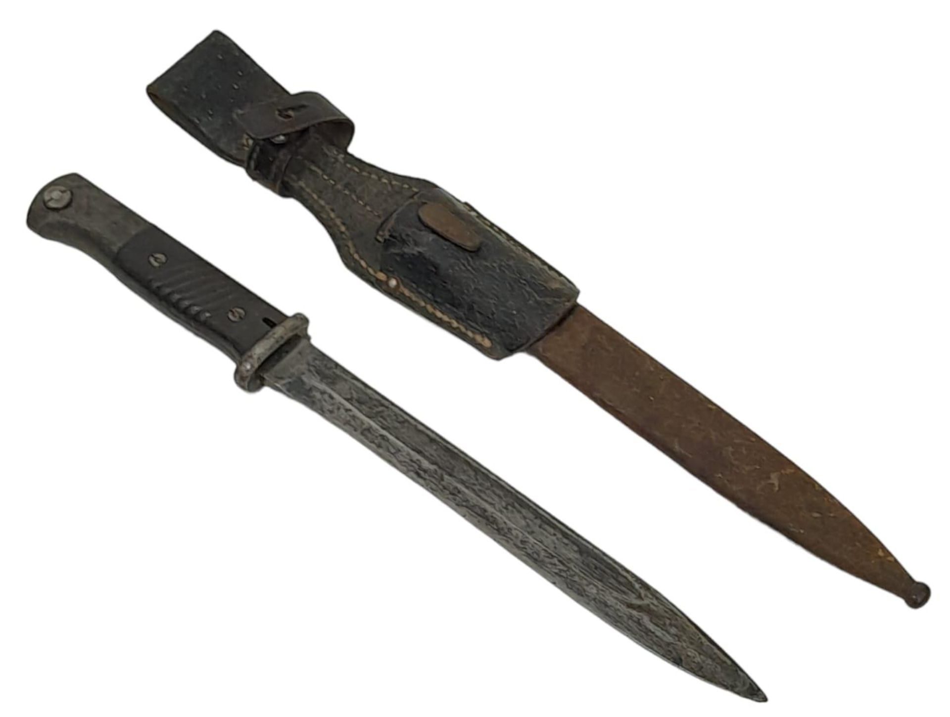 WW2 German Mauser K-98 Bayonet with Scabbard and Frog