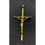 A 9K GOLD CRUCIFIX . 2.5gms 4cms