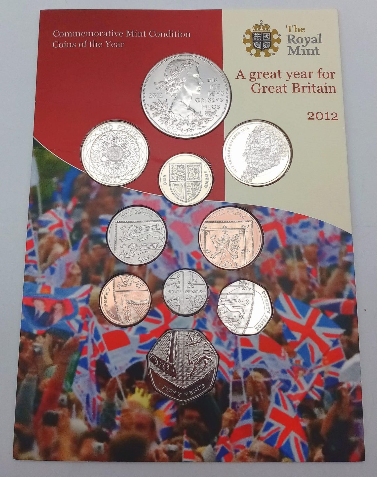 A Great Year For Great Britain Uncirculated Mint Commemorative Coin Set.