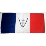 WW2 Free French Resistance Flag Flown on Liberation.