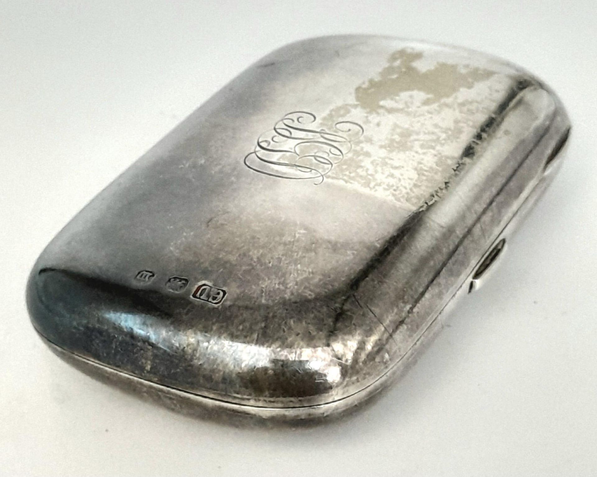 An Antique Sterling Silver Small Purse. Birmingham hallmarks. 73g total weight. 8cm x 5cm. - Bild 2 aus 5