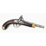 A French 1st Empire Napoleonic Pistolet Modèle XIII Flintlock Cavalry Pistol Circa 1806-1814. Maker: