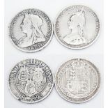 An 1888 Queen Victoria Small Jubilee Head Silver Shilling Coin. S3926. Plus an 1899 Victoria