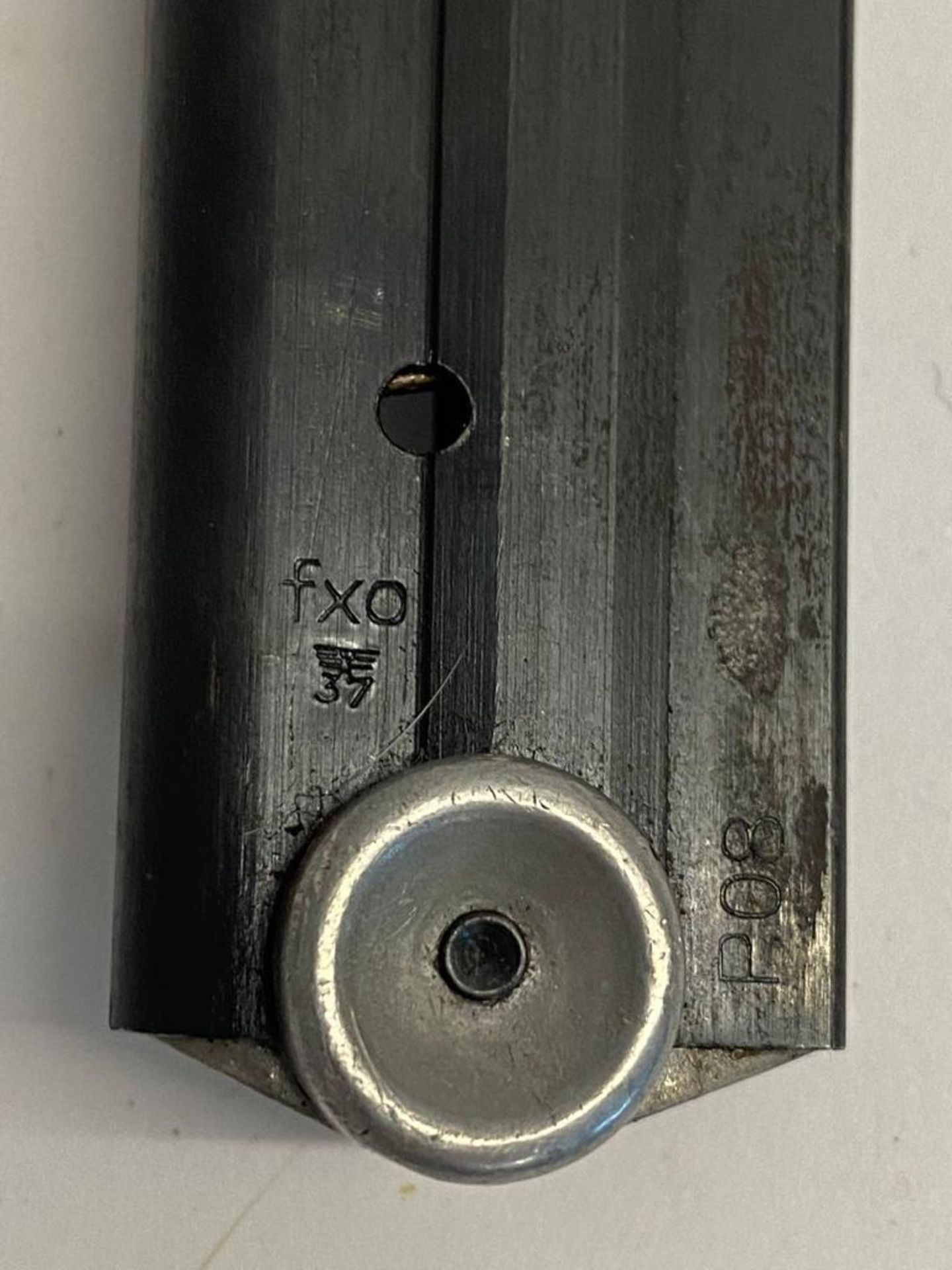 A WW2 German Luger Magazine with FXO Makers and the Number 581 on the Base. - Bild 3 aus 4