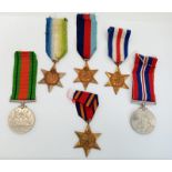 6 x WW2 British War Medals. Consisting of: The 39-45 War Medal, Defence Medal, France and Germany