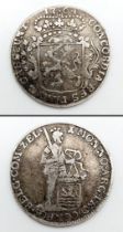 A 1764 Netherlands 1/4 Ducat Silver Coin. Zeelandia province. KM99. Please see photos for