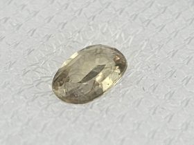 A 0.82ct Yellow Sapphire Madagascan Untreated Gemstone. AIG Certified. Comes in a sealed container.