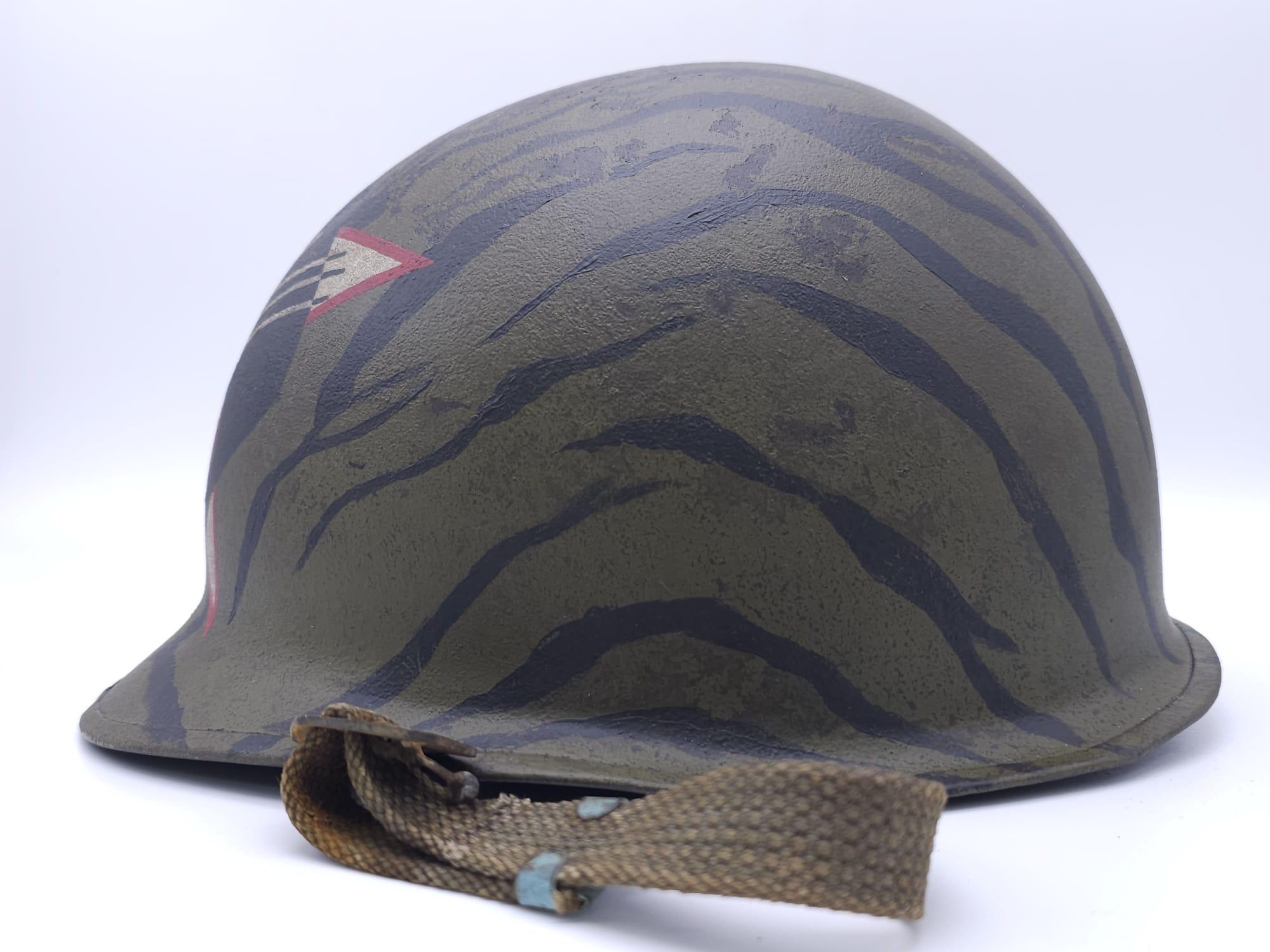 Vietnam War Era A.R.V.N Rangers M1 Helmet. - Image 4 of 10