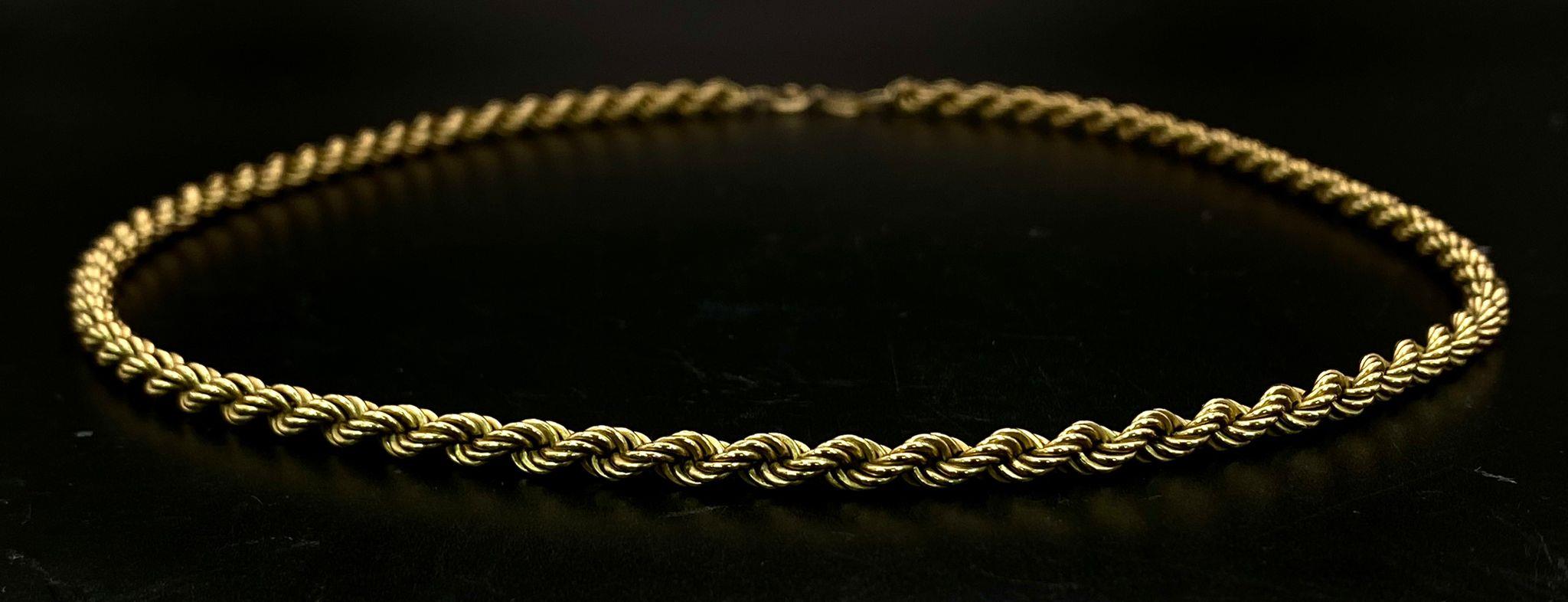 A 9K GOLD 44cms TWIST LINK CHAIN . 6gms - Image 3 of 6