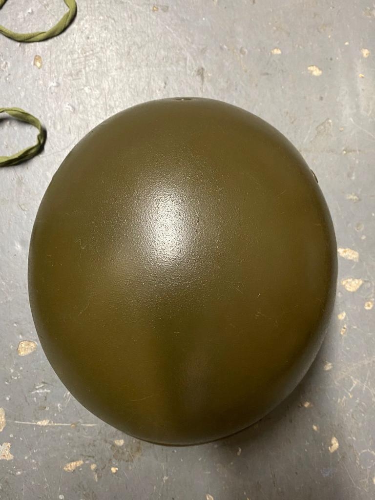 A WW2 USA Marine Corps Front Sean M1 Helmet with a Westinghouse Liner. There are numbers at the - Image 8 of 9