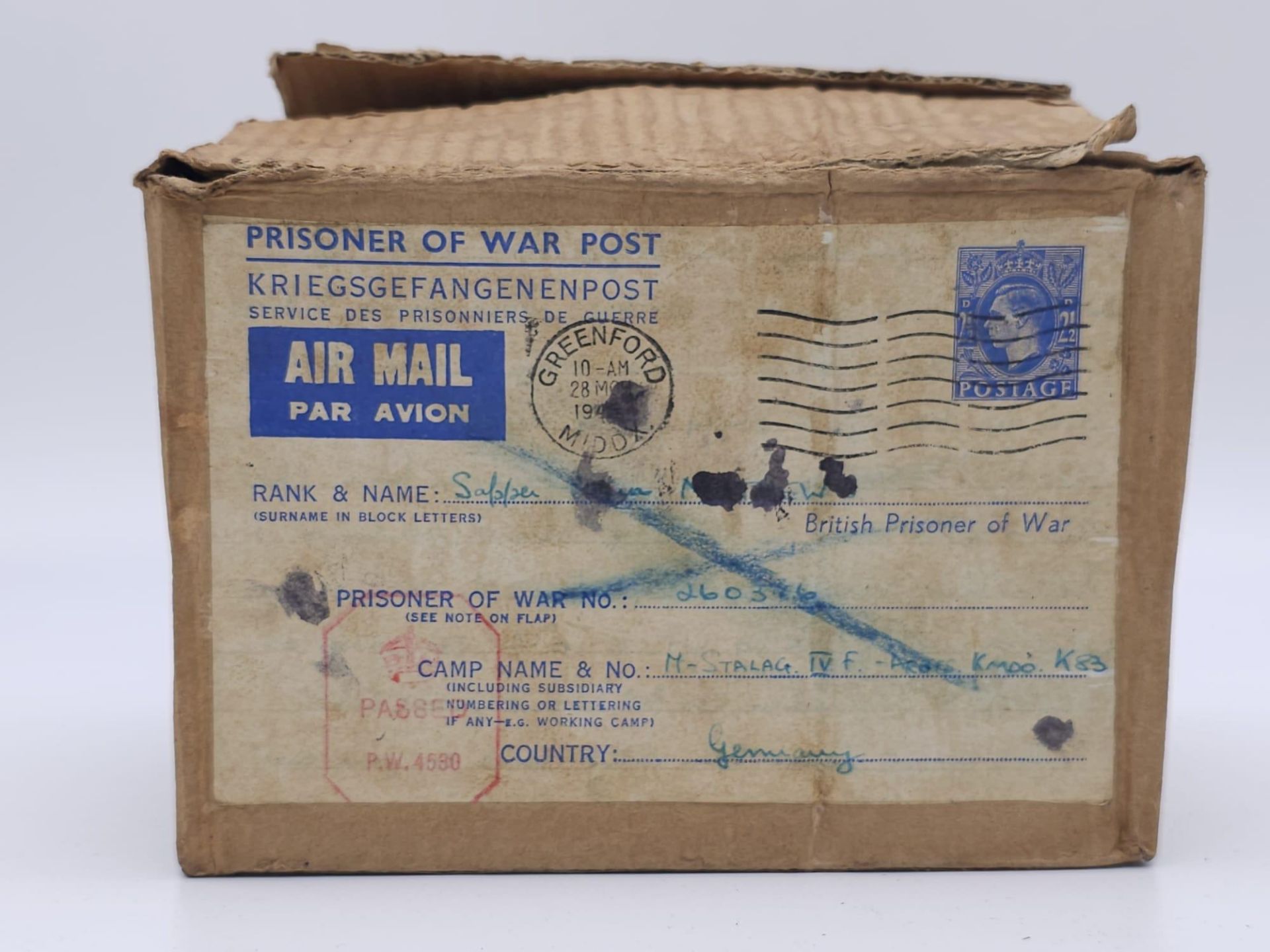 WW2 British Shaving Kit, sent to a Prisoner of War in German containing a hidden compass under the - Bild 19 aus 19