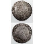 A 1603 James I Silver Sixpence. First issue, mm-thistle. Rough around edges but good definition.