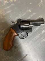 A Deactivated Brocock Snub Nose Revolver. 3 inch barrel length with a rotating cylinder. Latest EU