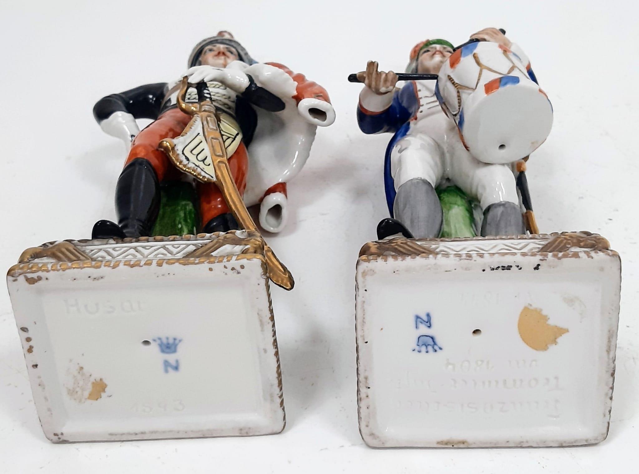 Rare pair of Carl Thieme, Potschappel 19th Century Porcelain Figurines. Figurines are hand painted - Image 5 of 5