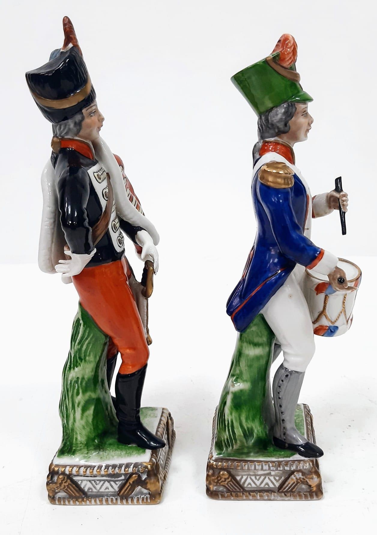 Rare pair of Carl Thieme, Potschappel 19th Century Porcelain Figurines. Figurines are hand painted - Image 4 of 5