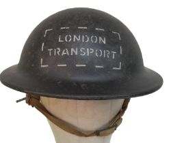 British Home Front London Transport Light Weight Fibre Helmet.