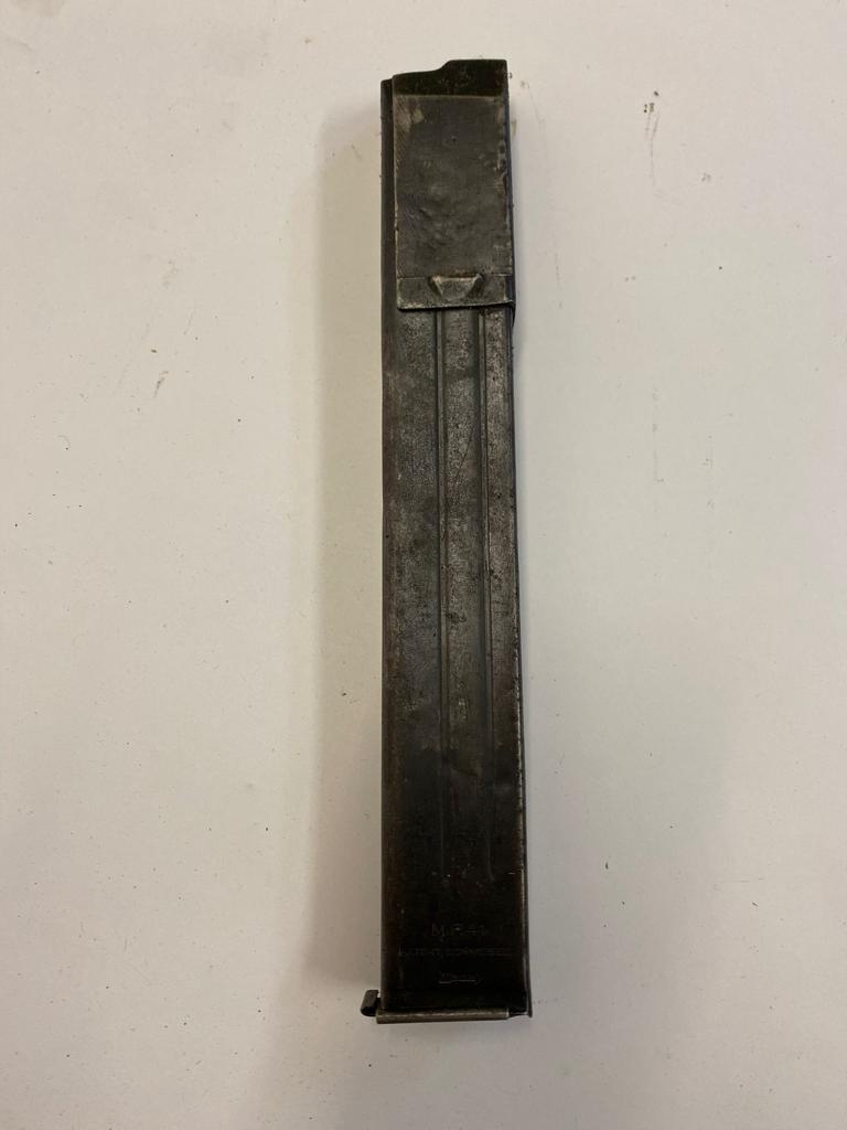 A German WW2 MP41 Magazine. The Waffenamt stamps have been dotted out which suggest it was captured.