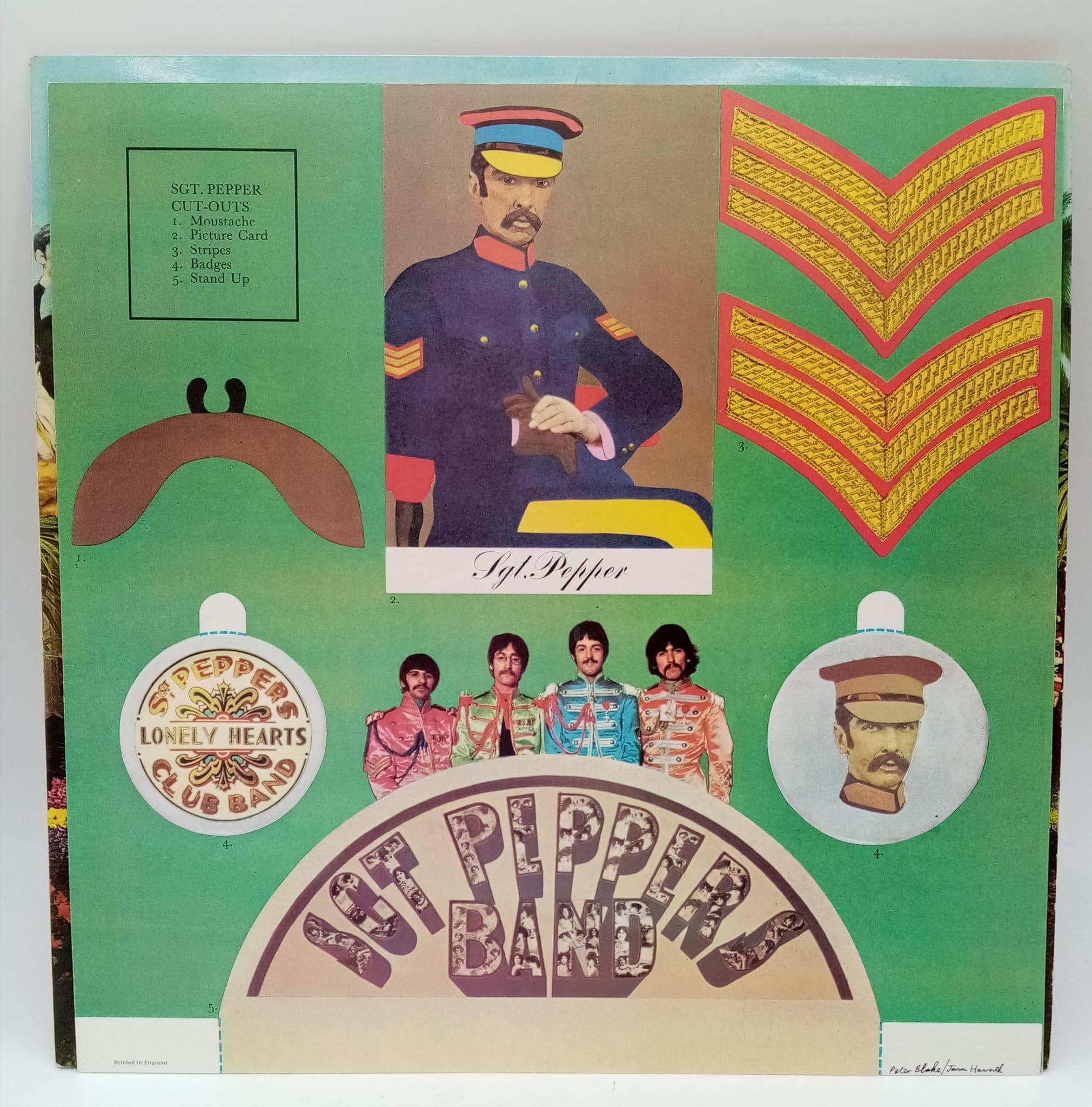 The Beatles Sgt Pepper Vinyl Album with Original Cut-Out Poster. EMI - 1967 issue. - Image 5 of 5