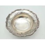 A Sterling Silver Bon Bon Dish with Pierced Decoration. Hallmarks for Birmingham 1946 and makers