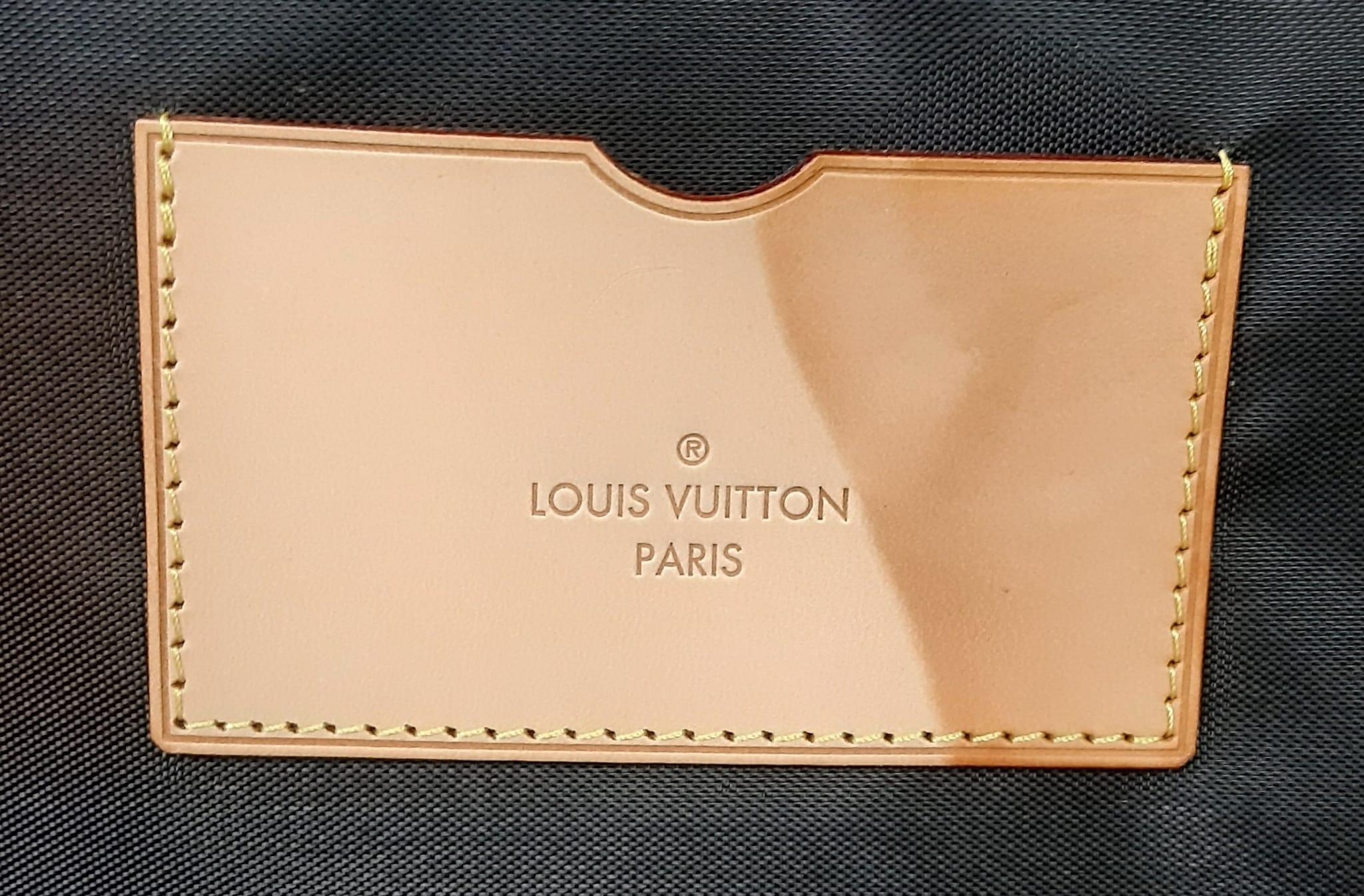 A Louis Vuitton Monogram Pegase Suitcase. Durable leather exterior. Front compartment with zipper, - Image 8 of 9