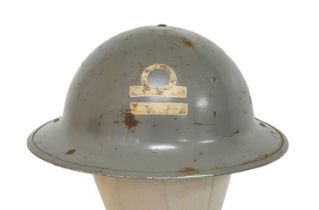 WW2 Canadian Navy Helmet. Maker: Aluminium Goods Co, Toronto. Dated 1941