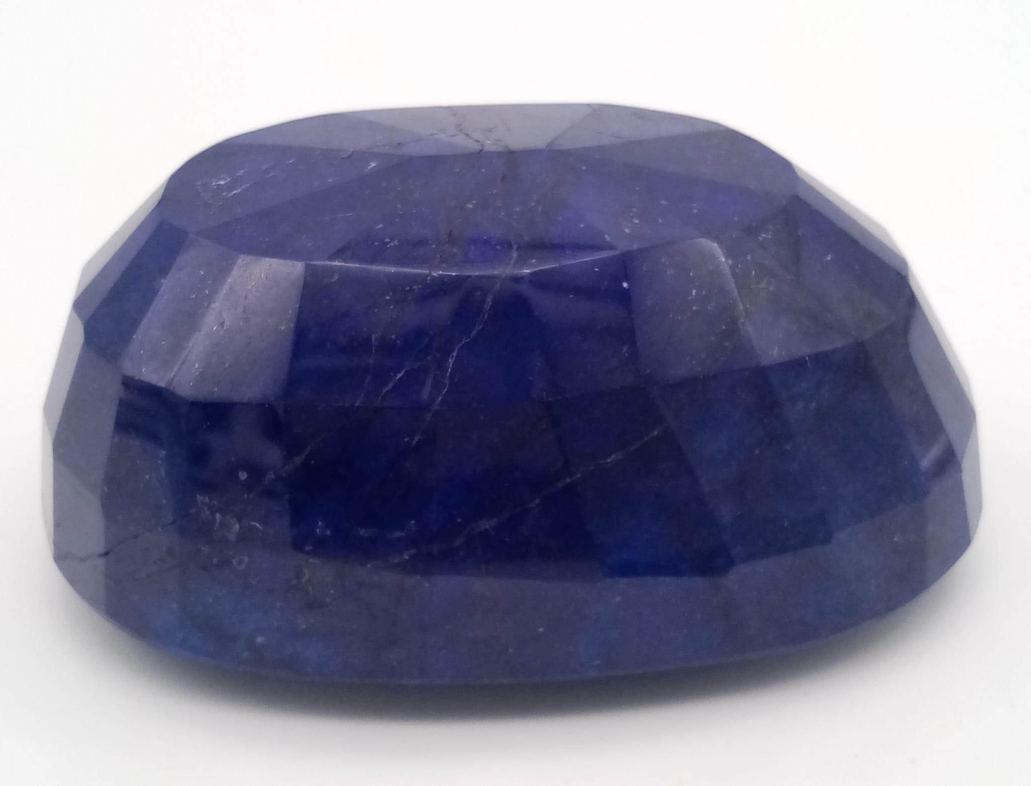 A Gargantuan 6265ct Earth-Mined African Blue Sapphire Gemstone. Oval Shape. GLI Certified. This - Image 3 of 4