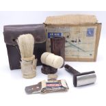 WW2 British Shaving Kit, sent to a Prisoner of War in German containing a hidden compass under the