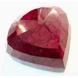 A Mammoth 6625ct Earth-Mined African Ruby. Pear Shape with a GLI Certificate.This is a colour-