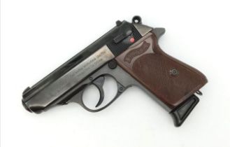 A Deactivated German Walther PPK .32ACP Semi-Automatic Pistol. 7.65 calibre. Comes with a magazine