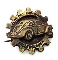 3rd Reich Kdf Wagen (Volkswagen) Factory in Fallersleben, Germany Promotion Pin.