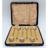 An Antique Set of Six Sterling Silver Spoons. Hallmarks for Birmingham 1928 - Makers mark of AE