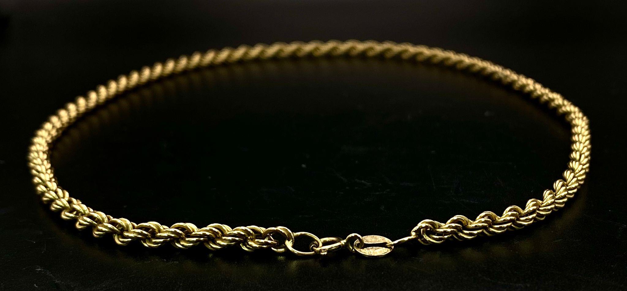 A 9K GOLD 44cms TWIST LINK CHAIN . 6gms - Image 4 of 6